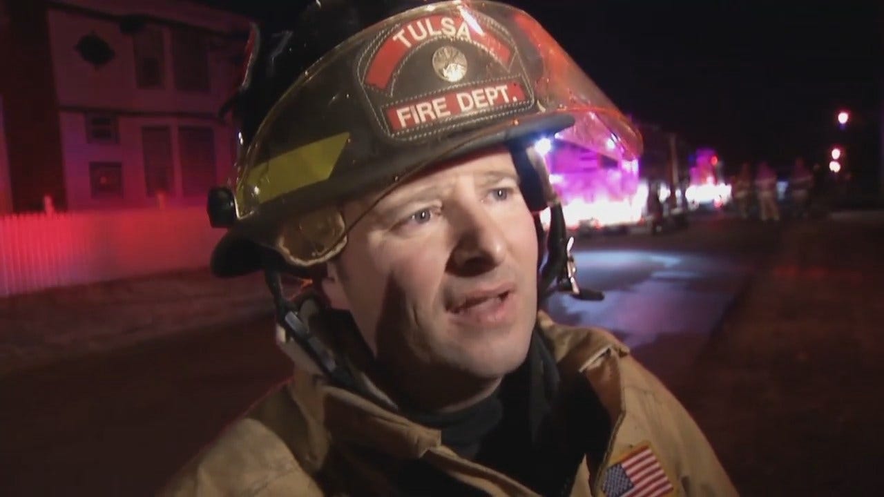 WEB EXTRA: Tulsa Fire Captain George Surrell Talks About House Fire