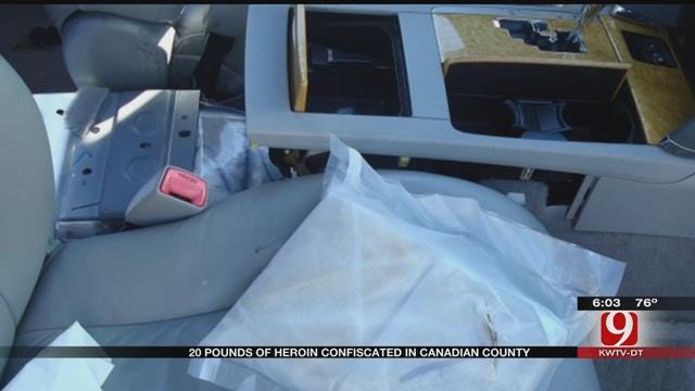 20 Pounds Of Heroin Confiscated In Canadian County
