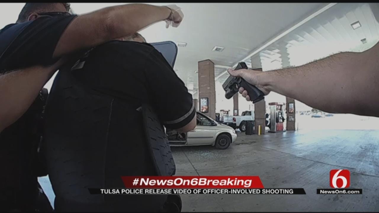 WEB EXTRA: TPD Bodycam Video Of Officer-Involved Shooting At QuikTrip