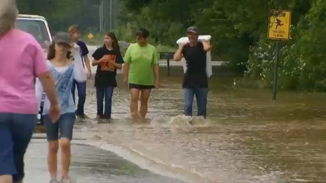 Heavy Rain Causes Flooding In Washington, Nowata Counties