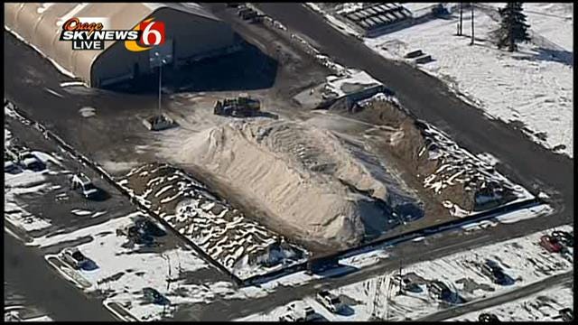 Osage Skynews 6 Flies Over Tulsa Winter Sand Supply