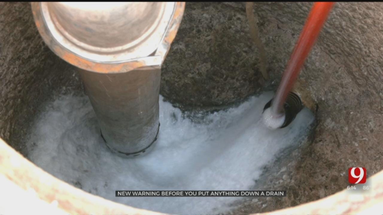 OKC Utility Crews Urge Caution When Flushing, Emptying Items In Drain