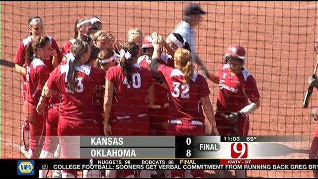 Oklahoma Softball Blasts Kansas