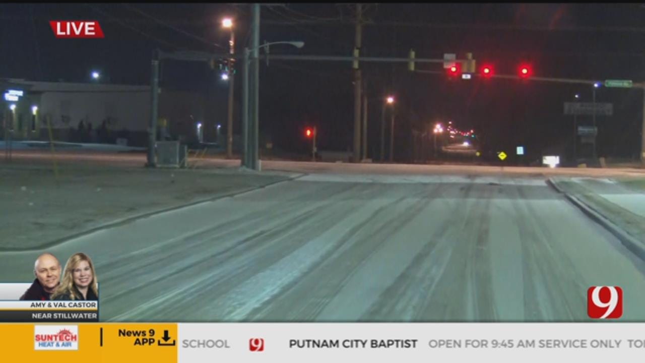 Val Castor Reports On Road Conditions In Stillwater