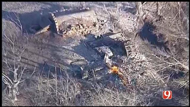 WEB EXTRA: Multiple Structures Turned To Ash Piles From Grass Fires