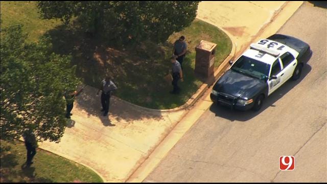 WEB EXTRA: Bob Mills SkyNews 9 HD Flies Over Reported Shooting In NW OKC