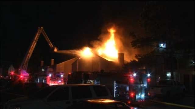 WEB EXTRA: Video From Scene Of South Tulsa Apartment Fire