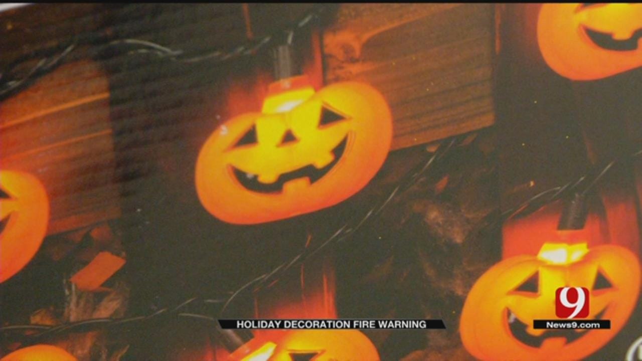 OKCFD Warns Of Flammable Holiday Decorations