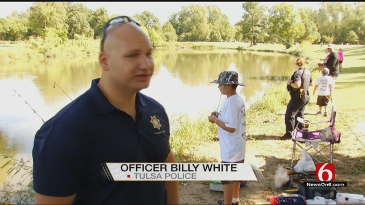 Tulsa Police Host Fishing Event To Bridge Gap Between Youth And Officers