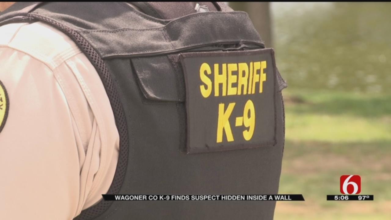 Wagoner County K9 Finds Suspect Hiding Inside A Wall
