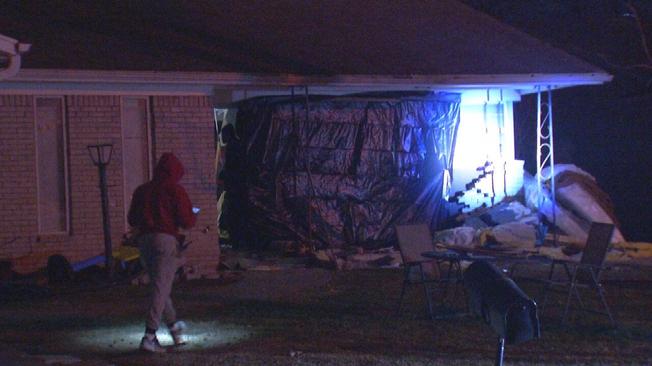 Driver Crashes Into Tulsa Home After Police Chase