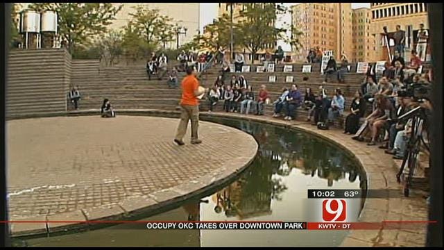 Occupy Wall Street Movement Sparks Camp Out In OKC