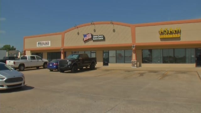 WEB EXTRA: Video Of Armed Service Recruiting Center In Tulsa