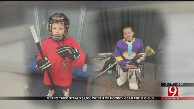 Thief Makes Off With $2K In Hockey Gear From 6-Year-Old OKC Boy