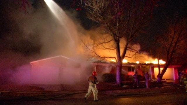 WEB EXTRA: Scenes From East Tulsa House Fire