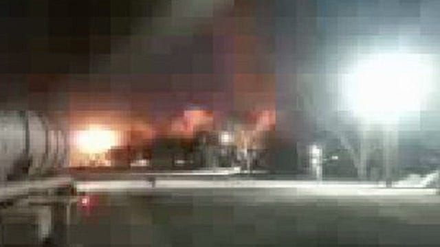 WEB EXTRA: Trucker Films Wynnewood Refinery Explosion