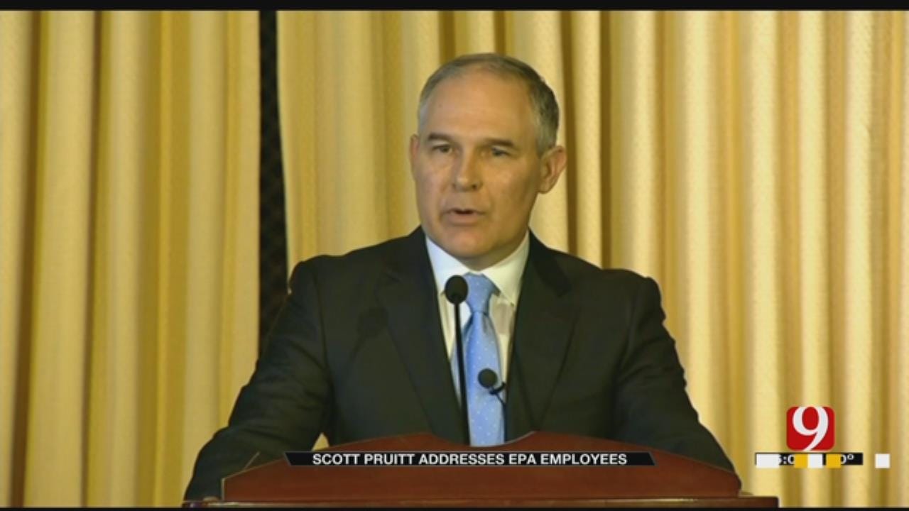 Scott Pruitt Addresses EPA Employees As New Administrator