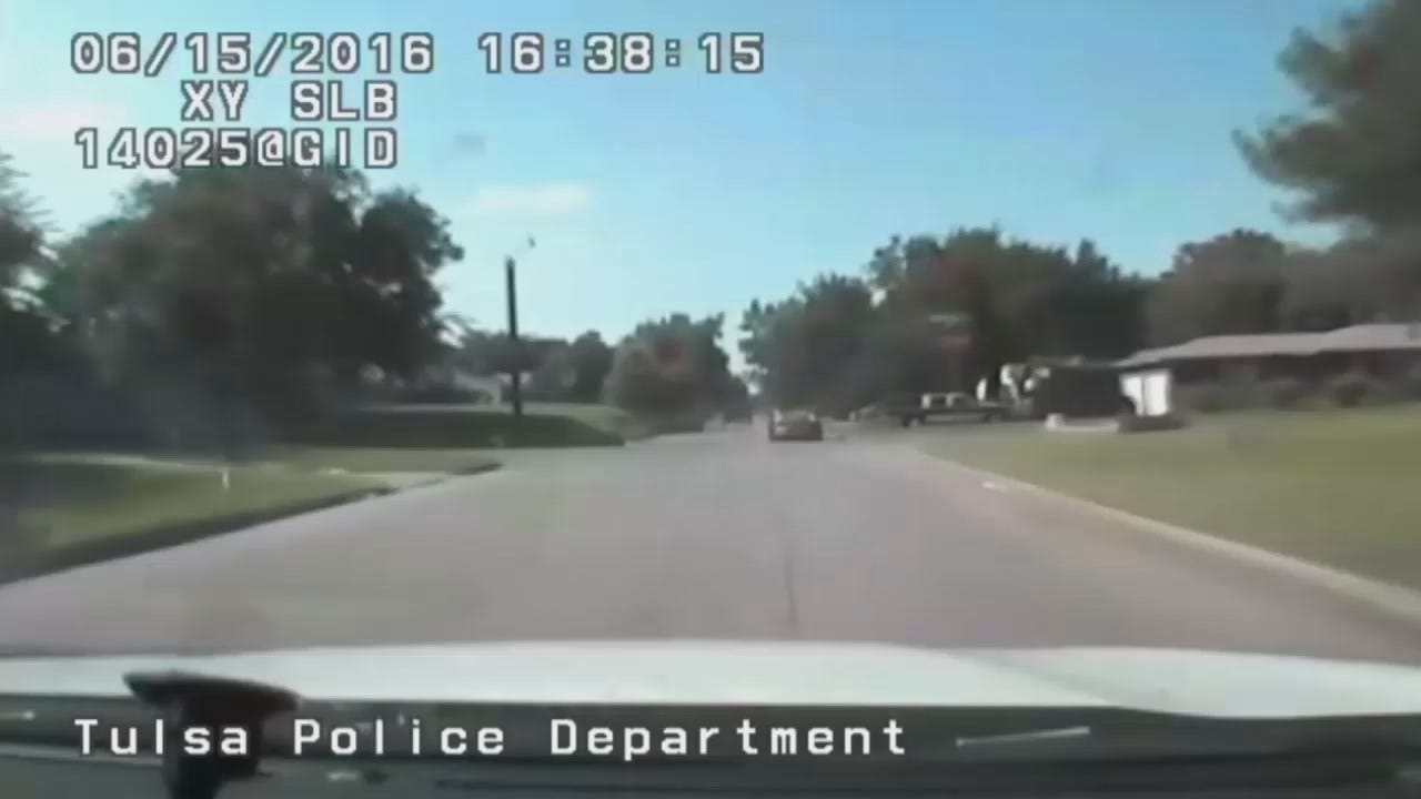 WEB EXTRA: Tulsa Police Dashcam Video Of Police Chase
