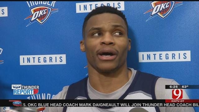 Thunder Players Back To Work After All-Star Break