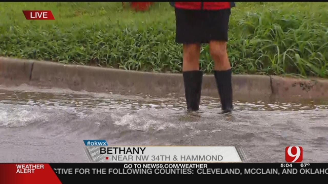 Bethany Neighborhood Floods After Heavy Rain