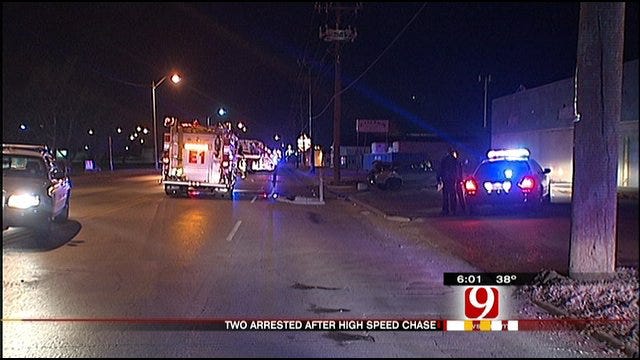 OKC Police Capture Two In High Speed Chase, Crash