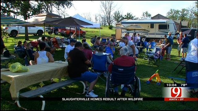 Slaughterville Family Gathers One Year After Wildfires