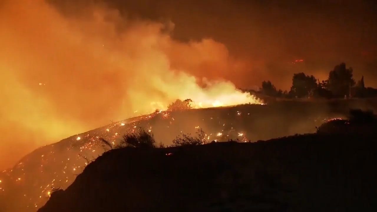 Wildfire Explodes In Southern California, Prompting Mandatory Evacuations Amid Power Outages