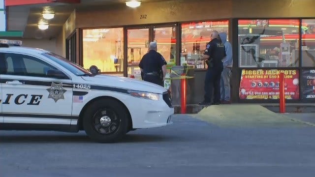 WEB EXTRA: Video Of Scene Outside East Tulsa Convenience Store