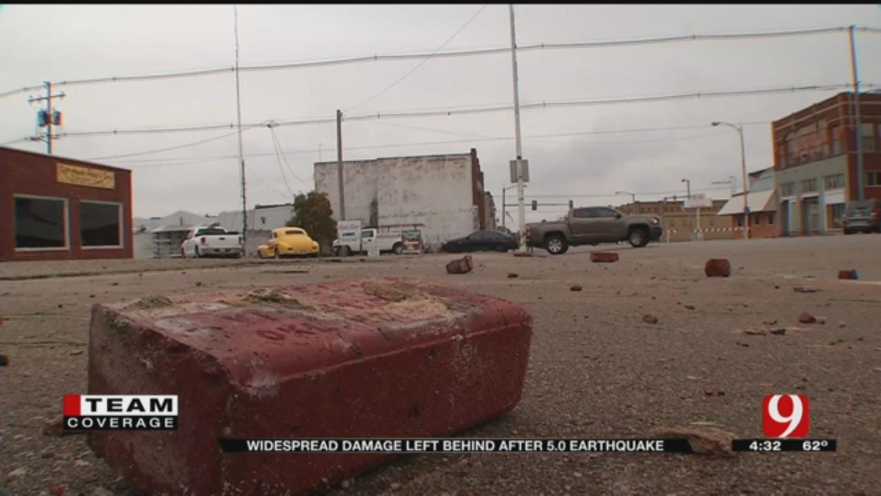 Clean-Up Begins In Cushing After Quake