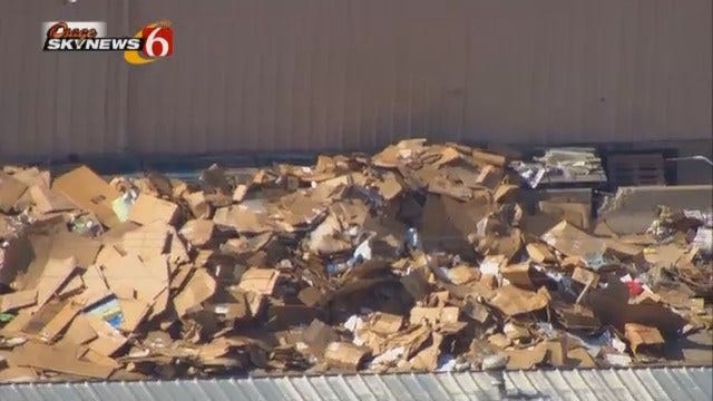 WEB EXTRA: Osage SkyNews 6 HD Flies Over Catoosa Recycling Plant Where A Body Was Found