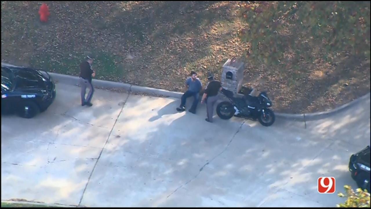 WEB EXTRA: SkyNews 9 Flies Over End Of Police Pursuit In NW OKC