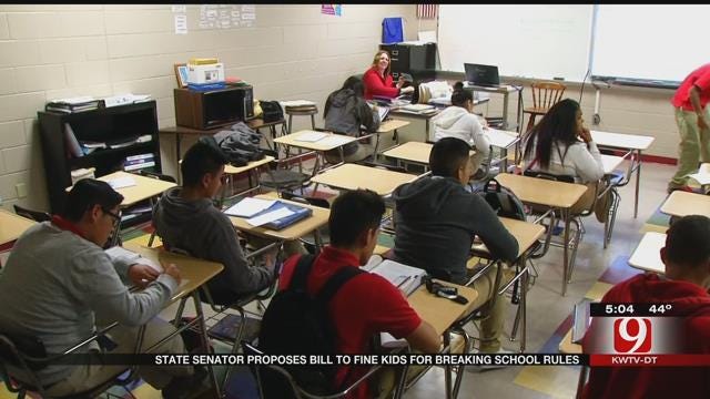 State Senator Proposes Bill To Fine Students For Breaking School Rules