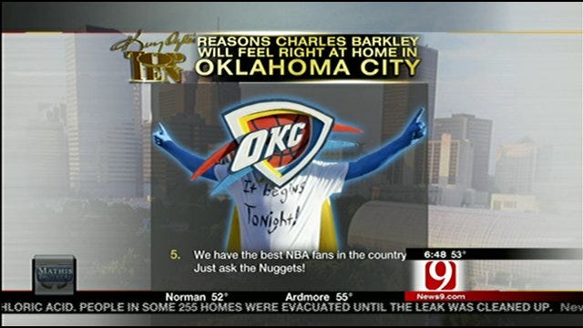 Top Ten Reasons Charles Barkley Should Come To OKC
