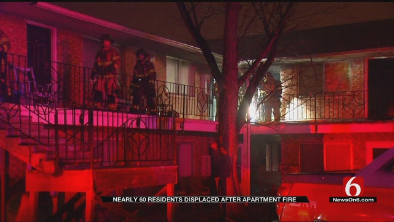Tulsa Apartment Fire Displaces 60 Residents