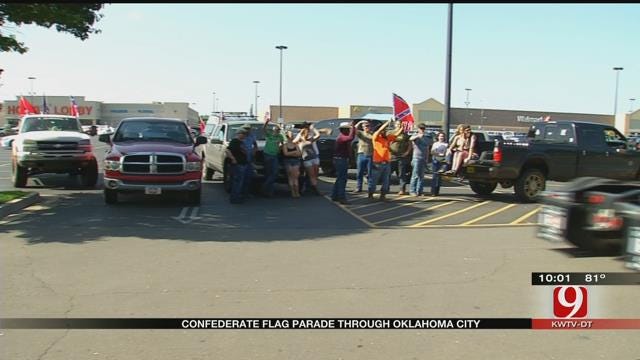 Group Rallies In OKC Metro In Support Of Confederate Flag
