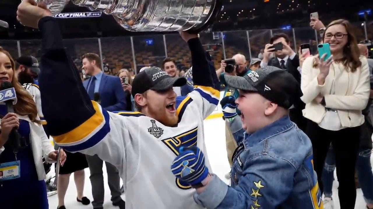 11-Year-Old Blues Superfan Celebrates Stanley Cup Win With Her Favorite Team