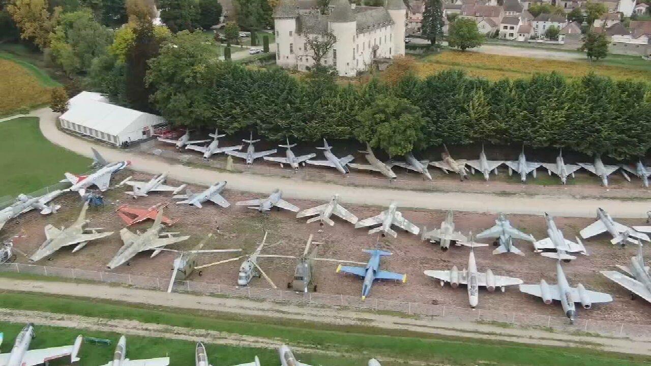 French Air Force Veteran Displays Huge Collection Of War Planes