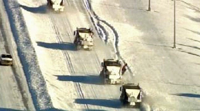 SKYNEWS 6: Snow Plows Clear The Road - Highway 169