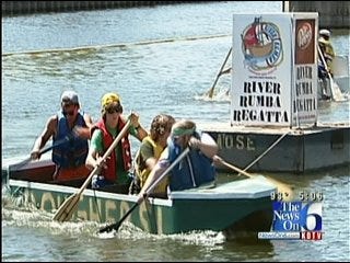 Battle Of The Boats At Muskogee's Three Forks Harbor