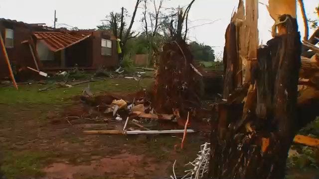WEB EXTRA: Video Of Tornado Damage In Carney