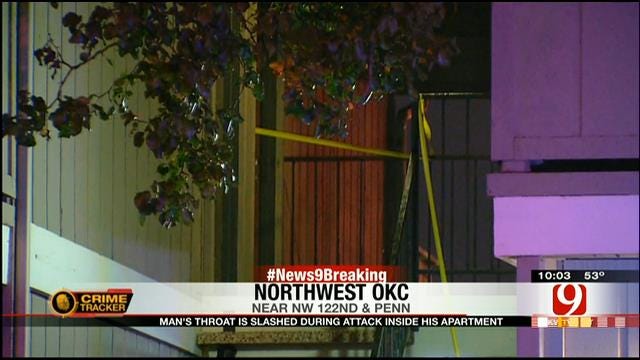Police: Man's Throat Slashed During Attack At NW OKC Apartment