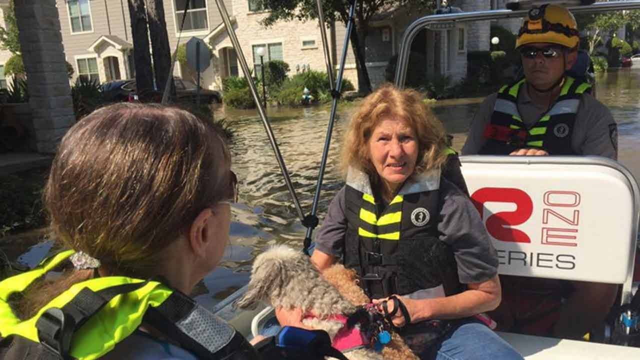 Oklahoma Swift Water Rescue Crews Help Harvey Victims
