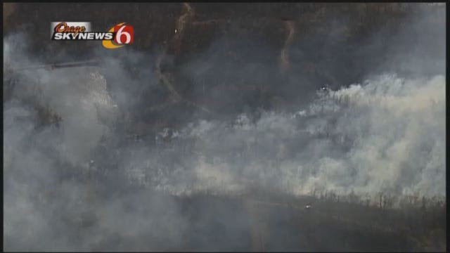 WEB EXTRA: Osage SkyNews 6 Footage Of Kellyville Wild Fire