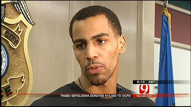 Thunder Player Thabo Sefolosha Donates $10K To OKC Police