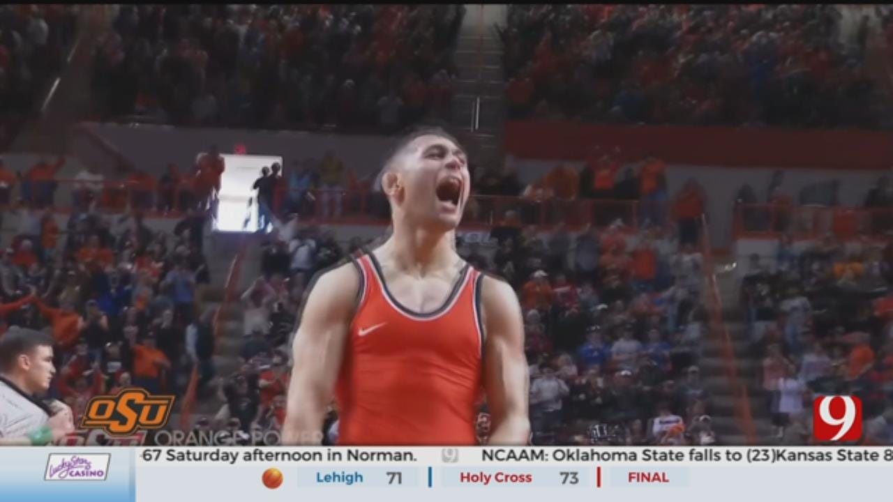 OSU Wrestling Caps Perfect Season By Beating Iowa In Front Of Sellout Crowd