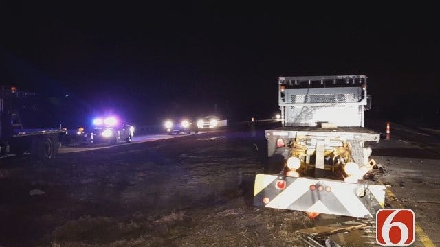 Woman Dies Crashing Into Construction Truck Near Okmulgee