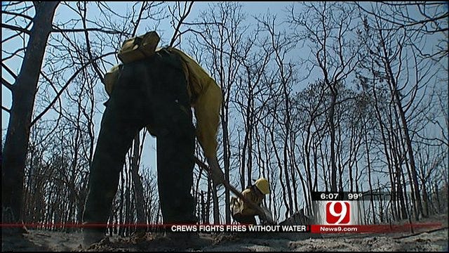 Elk City Firefighters Fight Wildfires Without Water