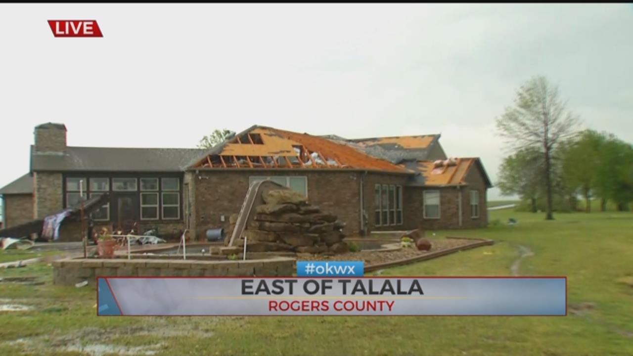 Tornado Damages Homes, Property In Talala