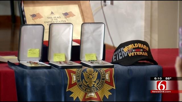 Claremore Veteran Gets Replacement WWII Medals On Birthday