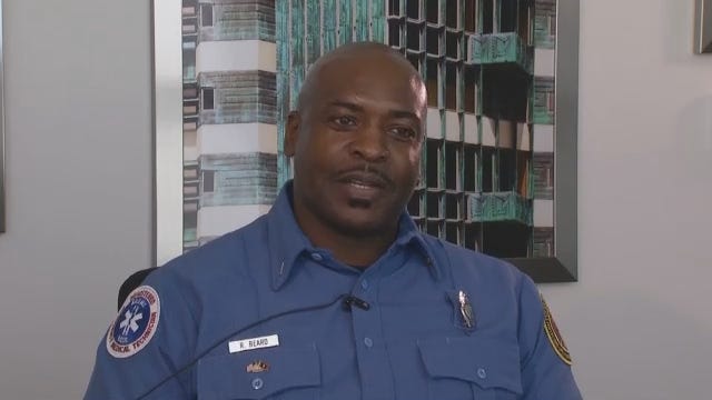WEB EXTRA: Tulsa Firefighter Raymond Beard Honored With Award